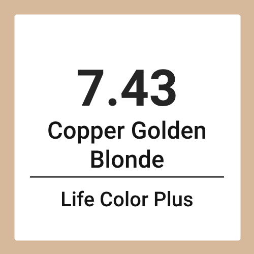 Farmavita Life Color Plus 100ML-7.43 Copper Golden Blonde