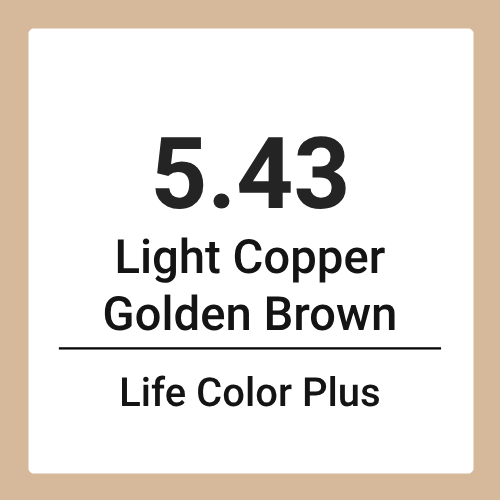 Farmavita Life Color Plus 100ML-5.43 Light Copper Golden Brown