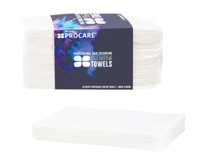 Procare 50 pcs Disposable White Towels