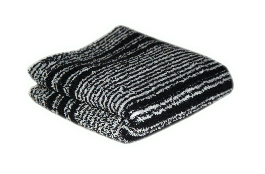 HairTools - Black/White Humbug Design Towels (12 pack)