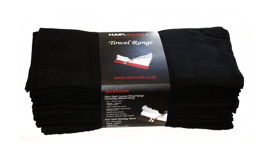 HairTools - Black Towels (12 pack)